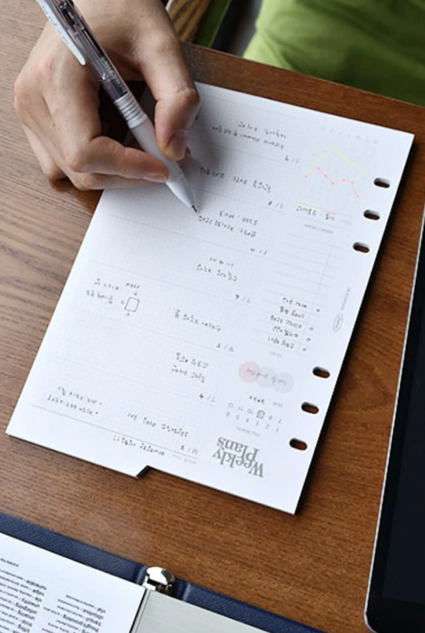 Double-sided Classy 6 Ring A5 Index Planner Refill