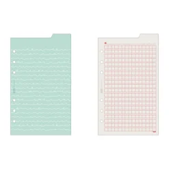 Double-sided Classy 6 Ring A6 Index Planner Refill v1