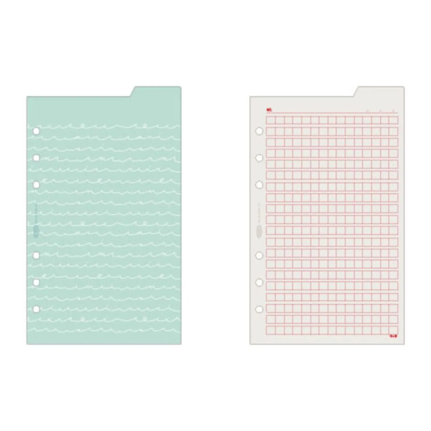 Double-sided Classy 6 Ring A6 Index Planner Refill v1