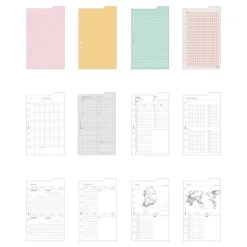 Double-sided Classy 6 Ring A6 Index Planner Refill v1