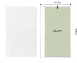 Double-sided 6 Ring A6 Pocket Refill