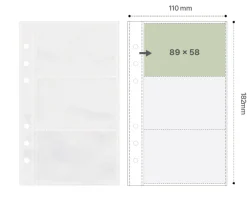 Double-sided 6 Ring A6 Pocket Refill