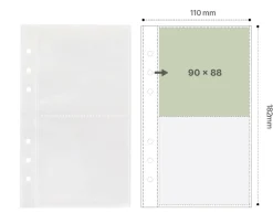 Double-sided 6 Ring A6 Pocket Refill