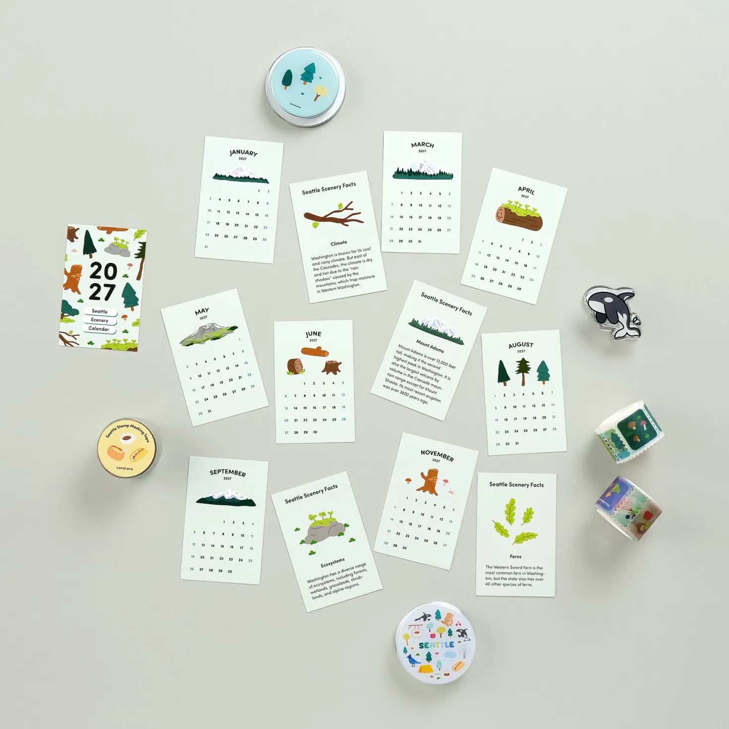 Double-sided Themed Acrylic Clip
