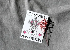 Drawing Message Postcard