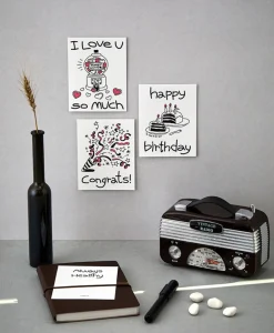 Drawing Message Postcard