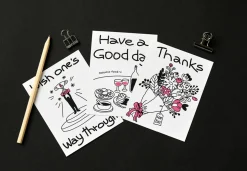 Drawing Message Postcard