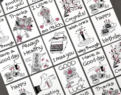 Drawing Message Postcard