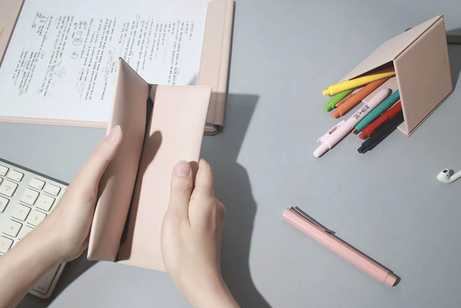 Dual Pocket Band Pencil Case
