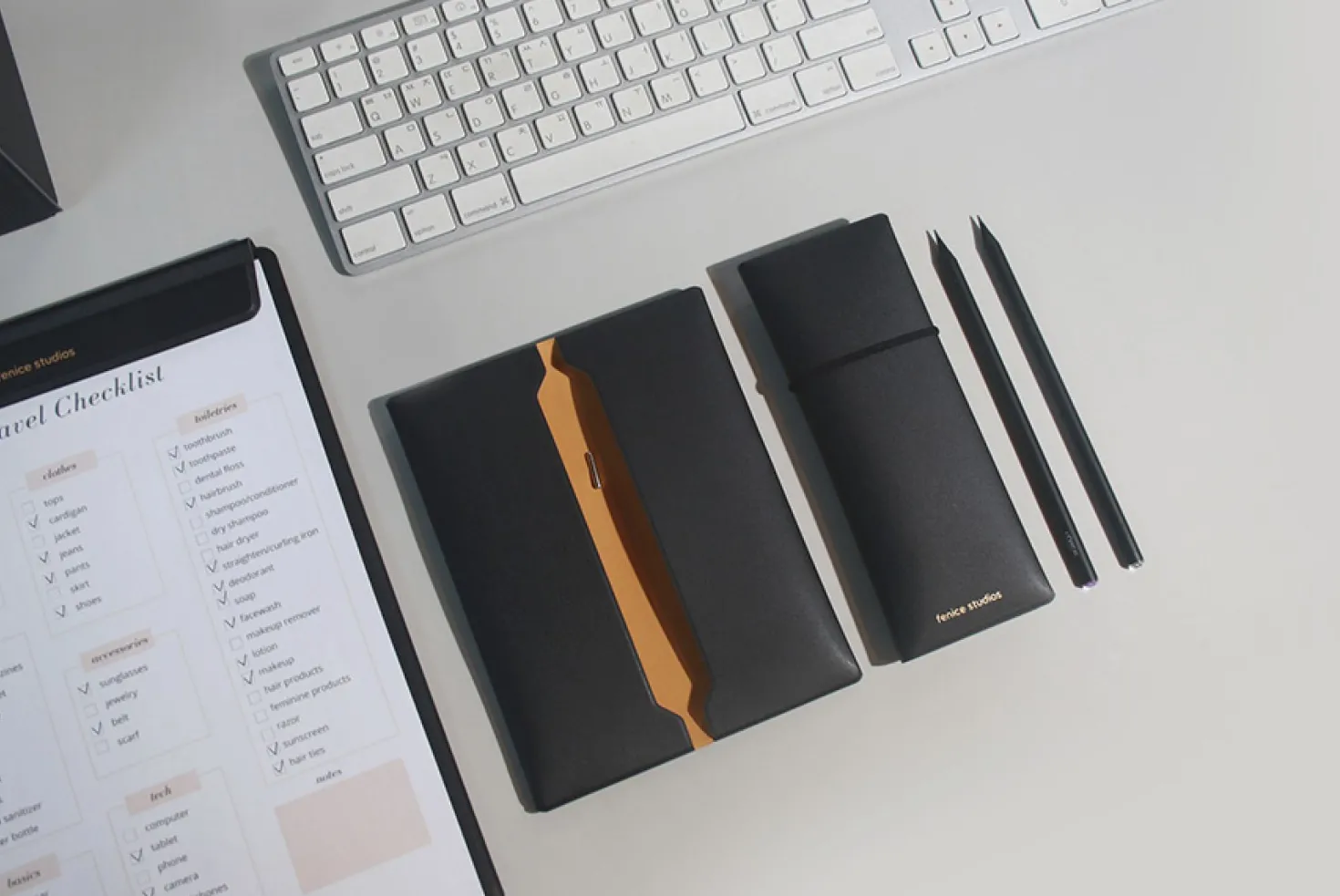 Dual Pocket Band Pencil Case