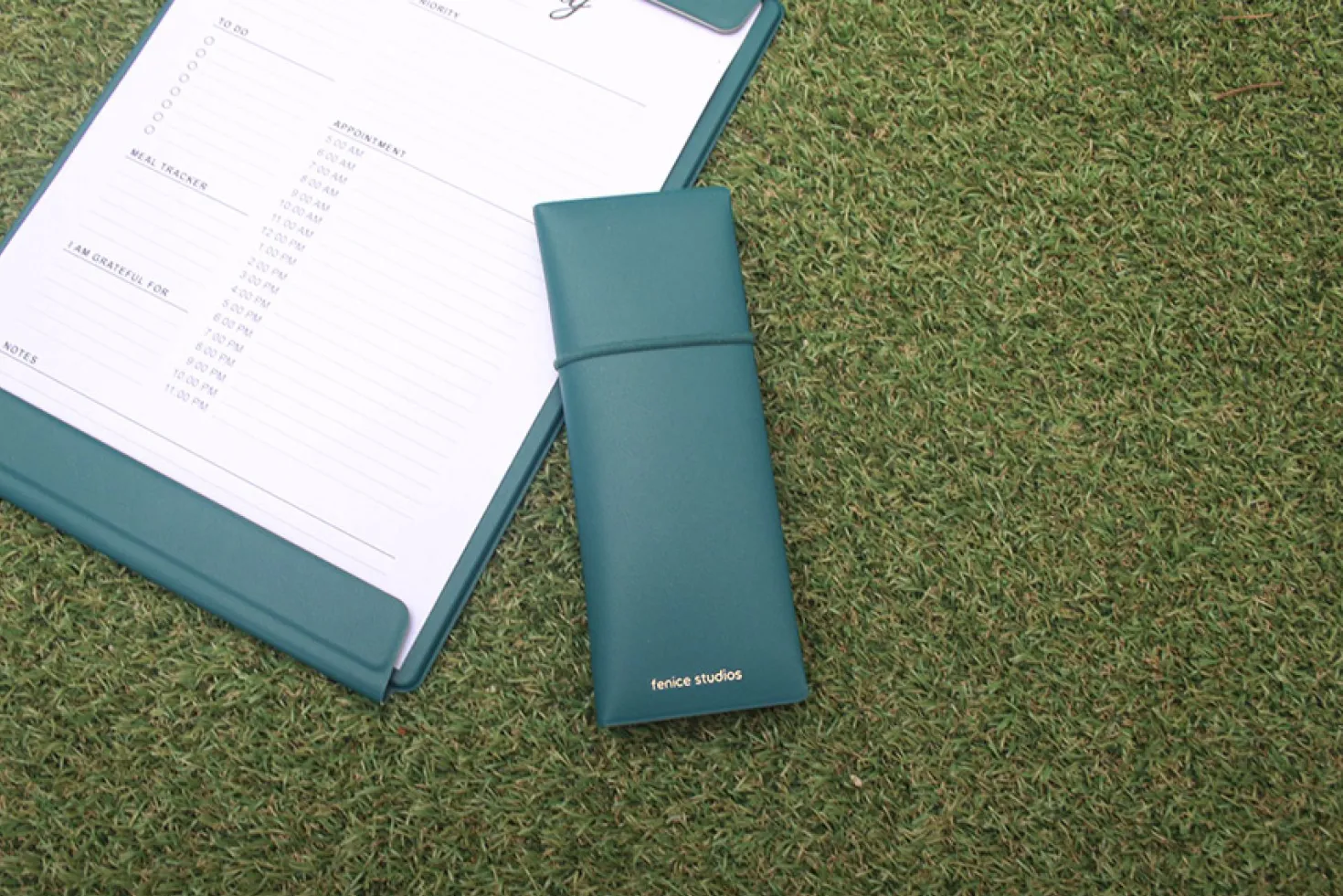Dual Pocket Band Pencil Case