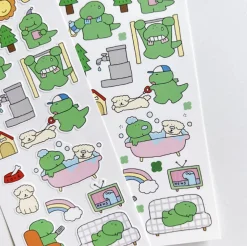 Early Bird Dino Deco Sticker