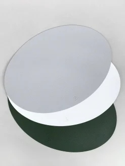 Ellipse Edge Leather Dining Placemat