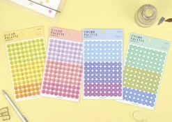 Face Color Palette Sticker