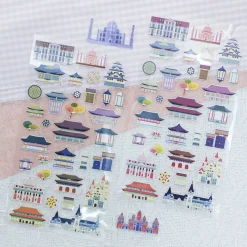 Famous Landmark Paper Sticker