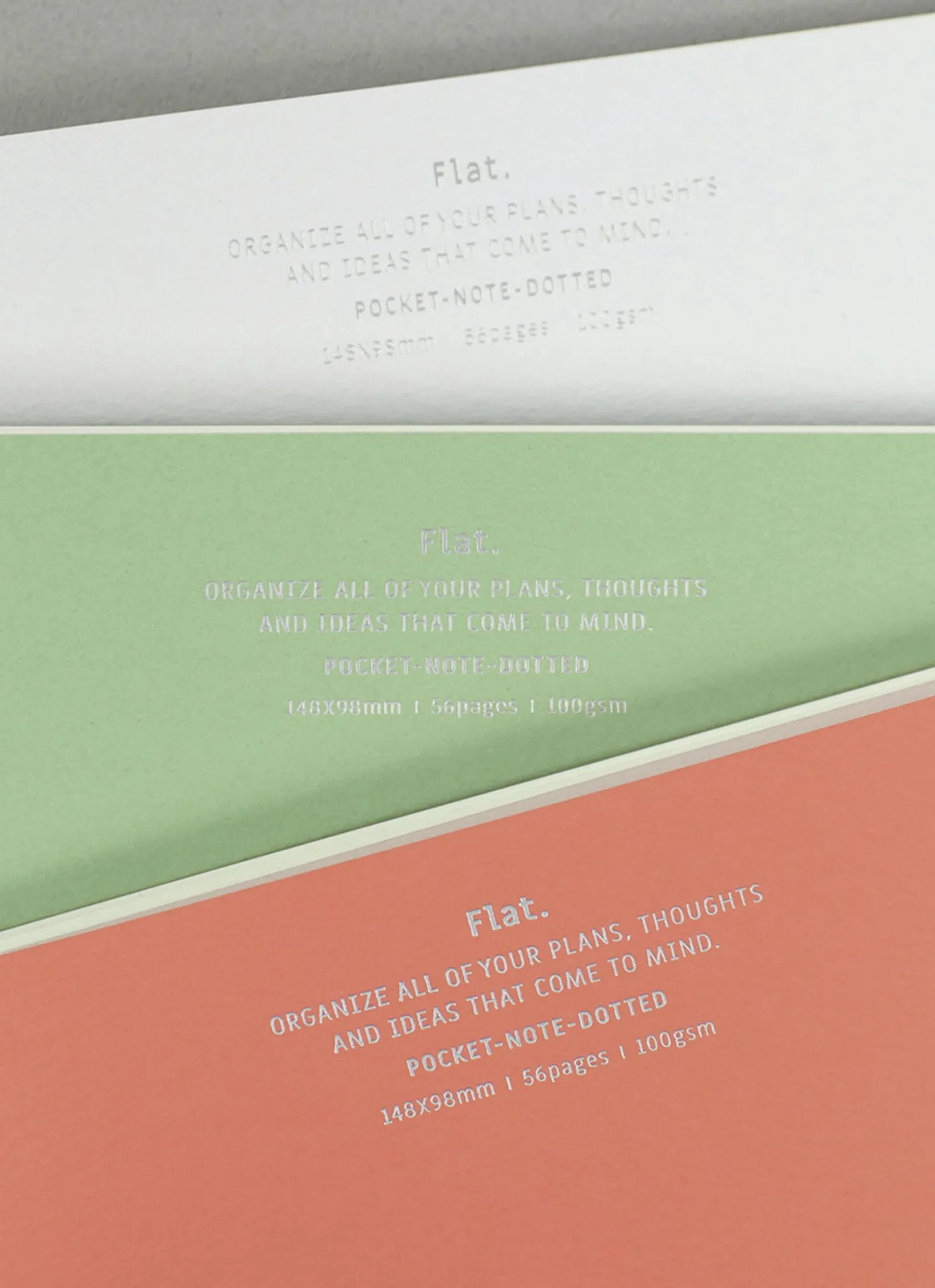 Flat Dot Grid Pocket Notebook