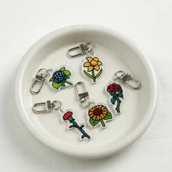 Flower Acrylic Key Ring