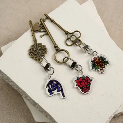 Flower Acrylic Key Ring