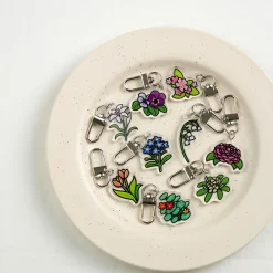 Flower Acrylic Key Ring