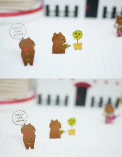 Flower Bear Deco Sticker