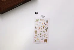 Flower Cafe Deco Sticker