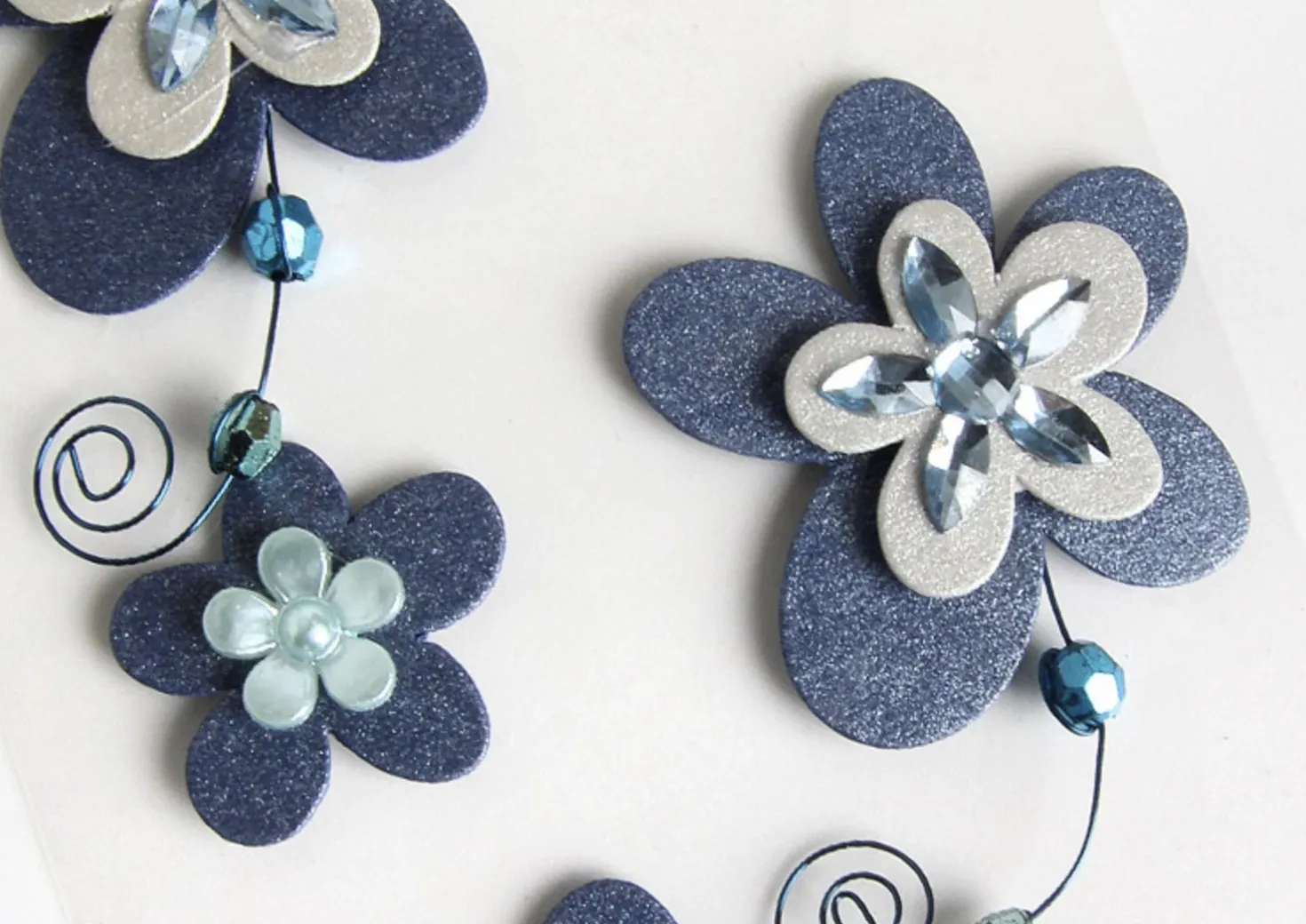Flower Themed 3D Deco Sticker v1
