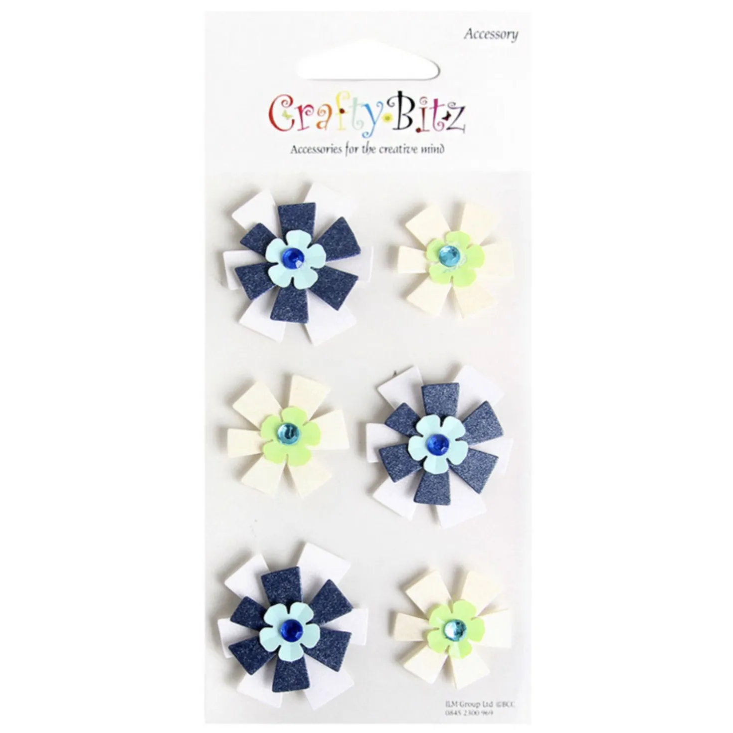 Flower Themed 3D Deco Sticker v1