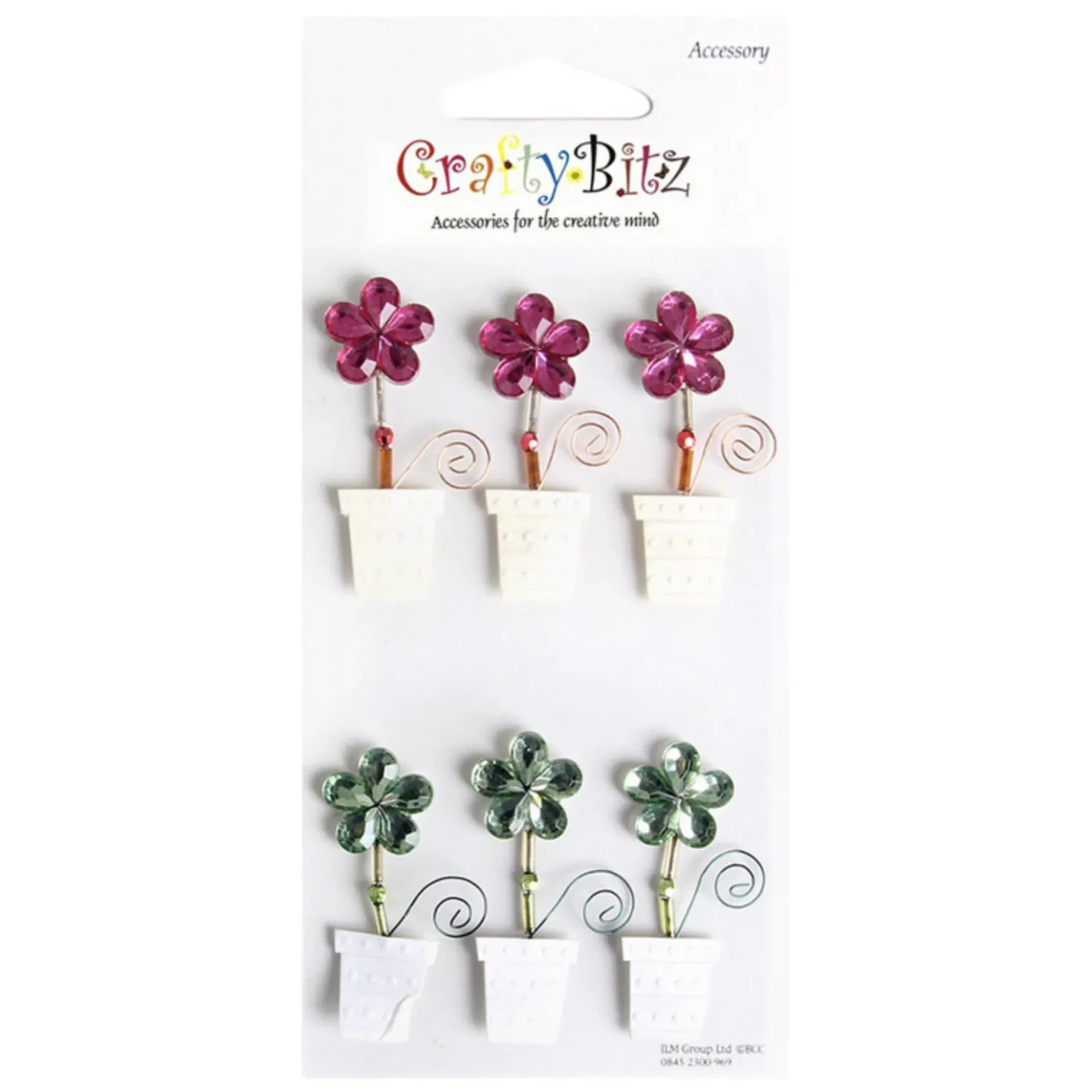 Flower Themed 3D Deco Sticker v1
