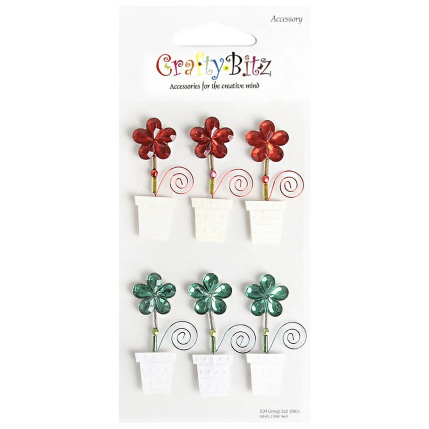 Flower Themed 3D Deco Sticker v1