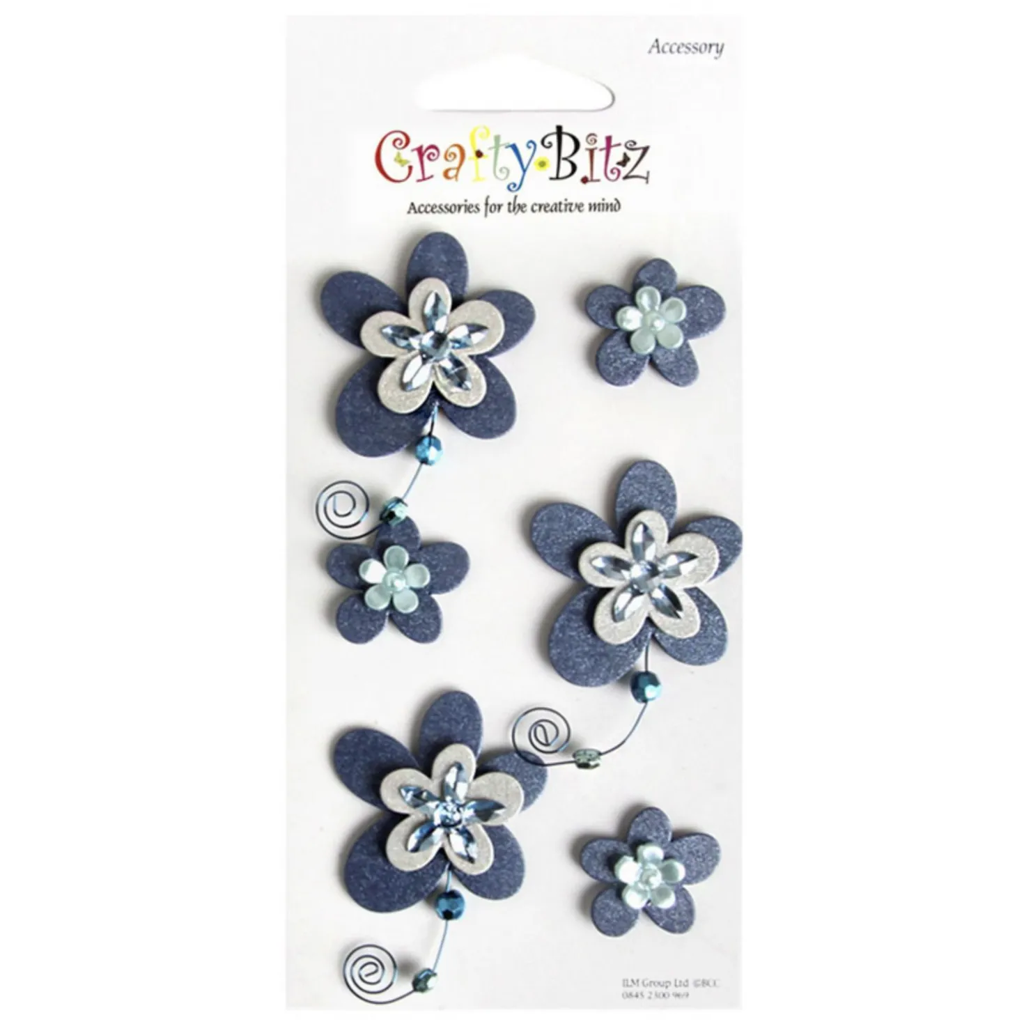 Flower Themed 3D Deco Sticker v1