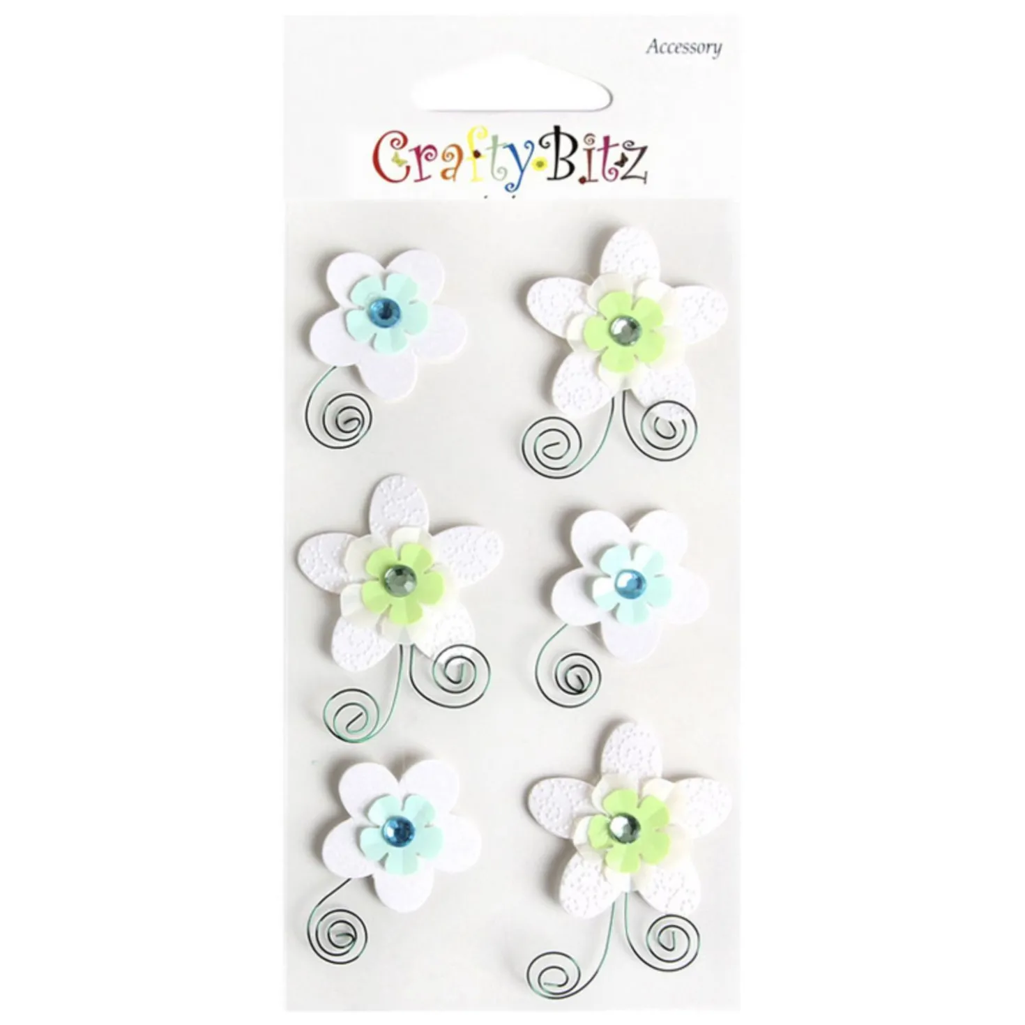 Flower Themed 3D Deco Sticker v1