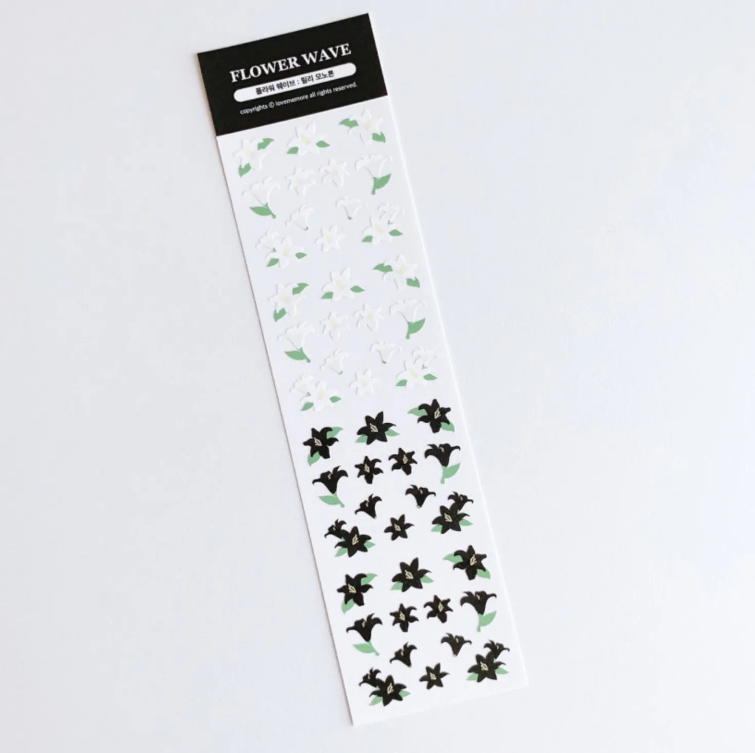 Flower Wave Slim Sticker