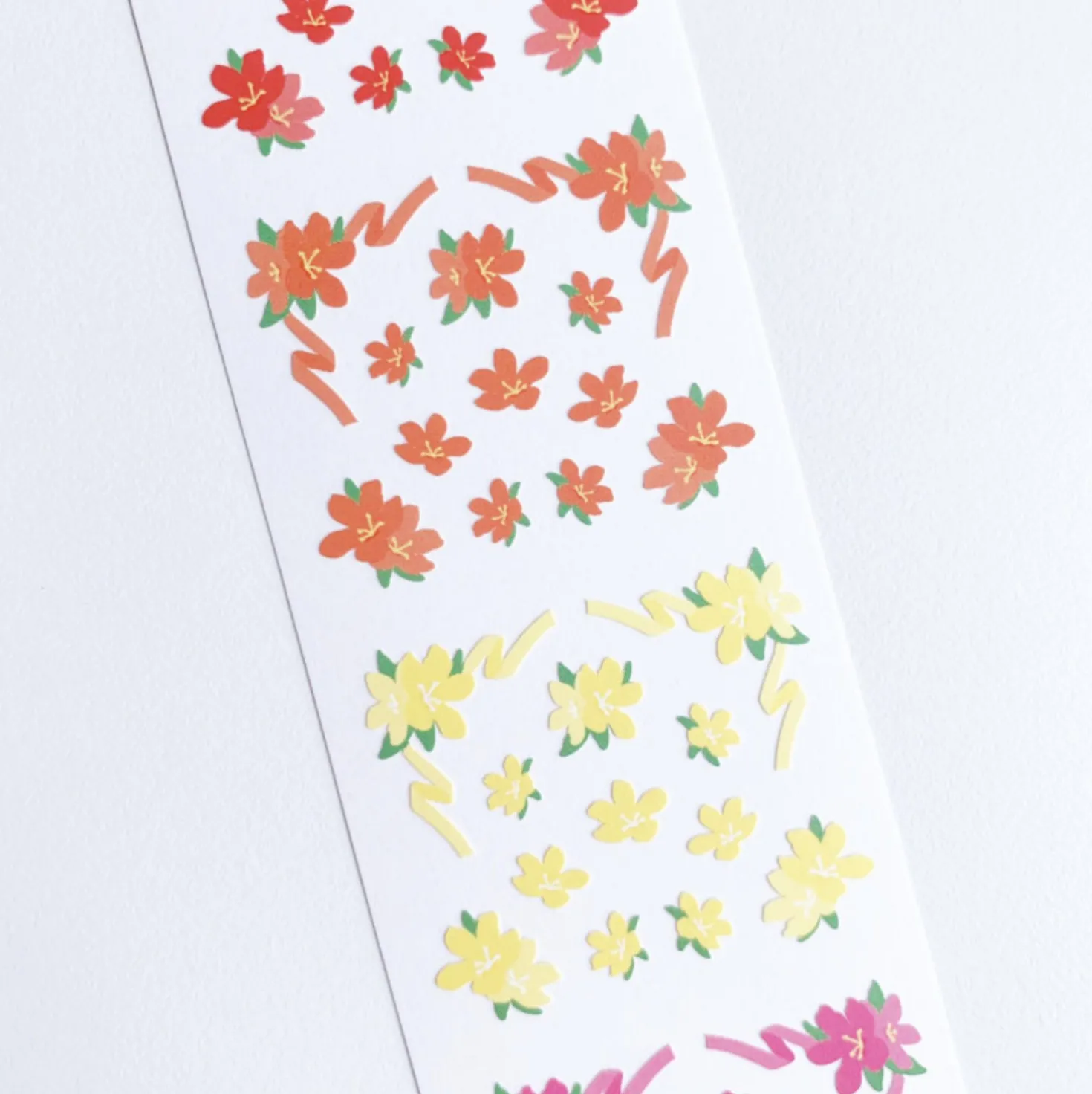 Flower Wave Slim Sticker