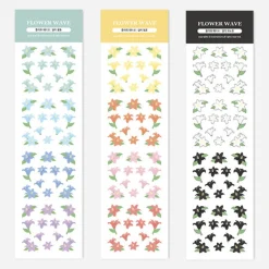 Flower Wave Slim Sticker