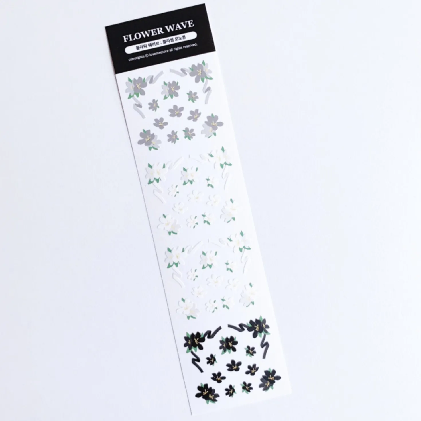 Flower Wave Slim Sticker