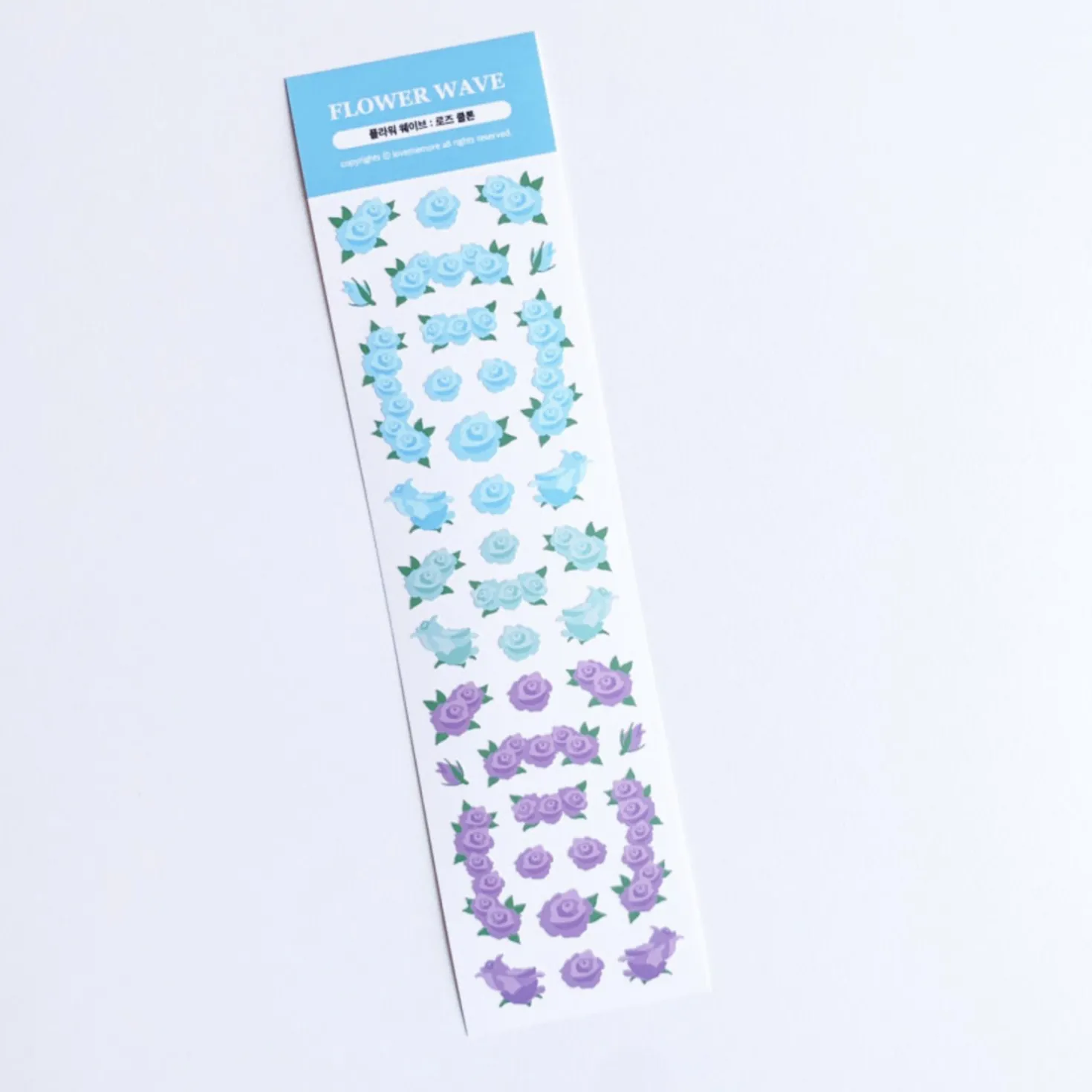 Flower Wave Slim Sticker