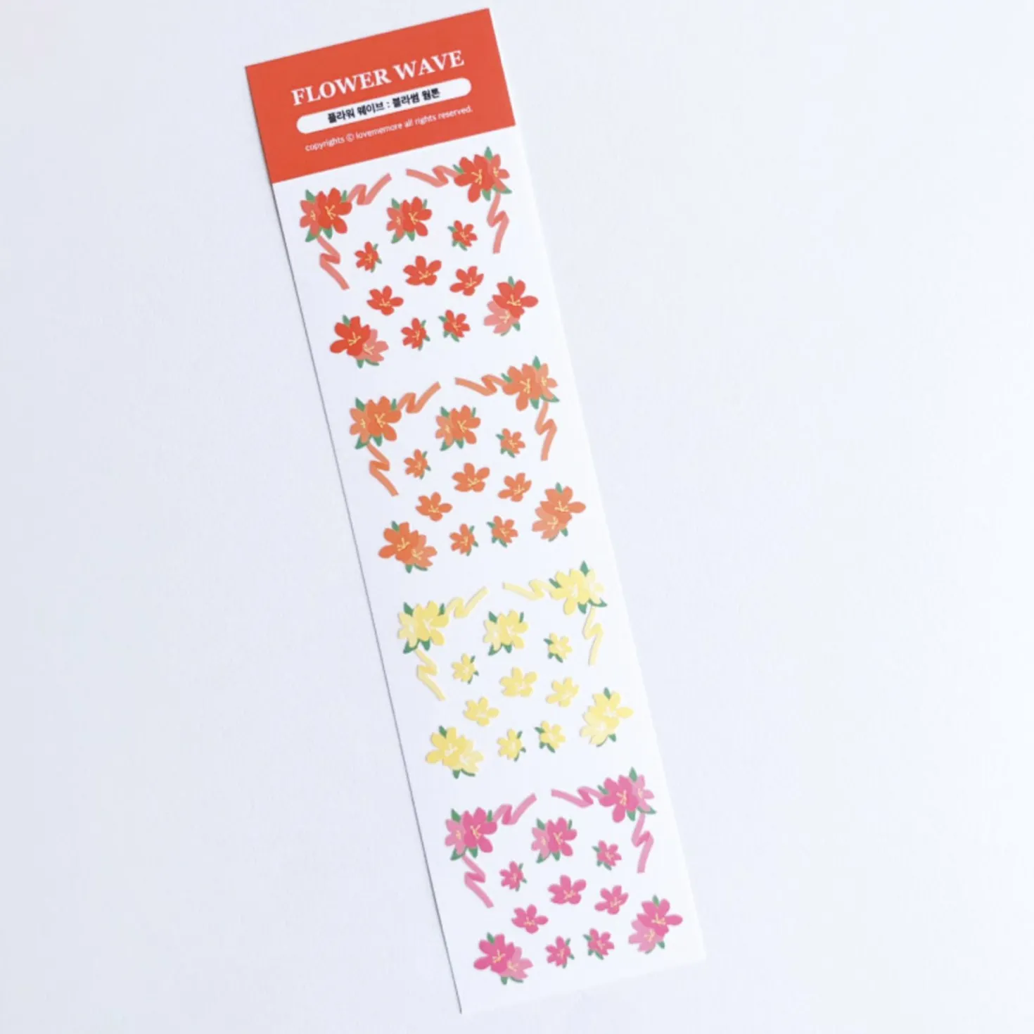 Flower Wave Slim Sticker