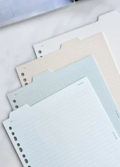 Folder Index 6 Ring & 20 Ring A5 Note Refill Set