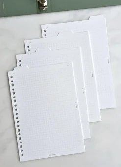 Folder Index 6 Ring & 20 Ring A5 Note Refill Set