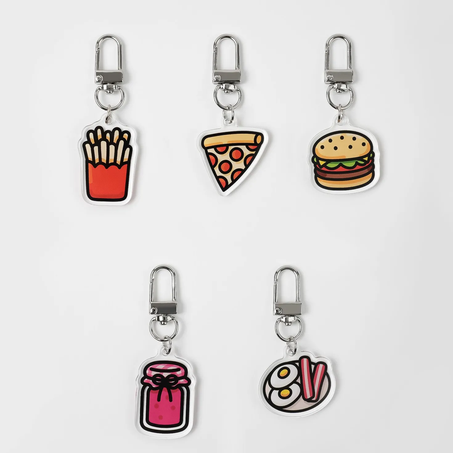 Food Acrylic Key Ring v1
