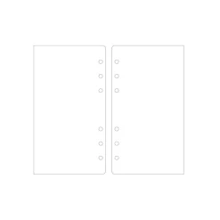 Fountain Friendly 6 Ring A6 Plain Note Refill