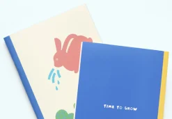 Garden Illustration Plain Notebook