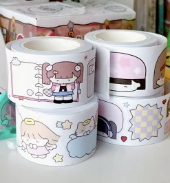 Girl Themed Paper Sticker Roll