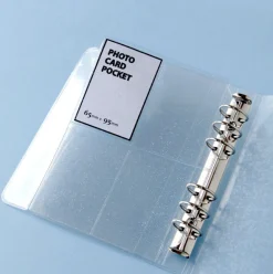 Glitter 6 Ring A6 Wide Card Pocket Refill
