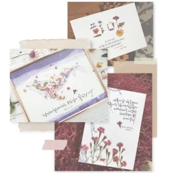 Globe Amaranth Pressed Flower Sticker