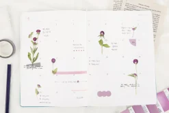Globe Amaranth Pressed Flower Sticker