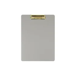 Gold Metal Vegan Leather Clipboard