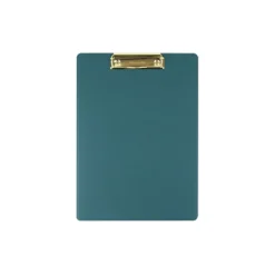 Gold Metal Vegan Leather Clipboard
