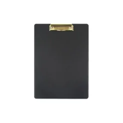 Gold Metal Vegan Leather Clipboard