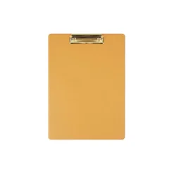 Gold Metal Vegan Leather Clipboard